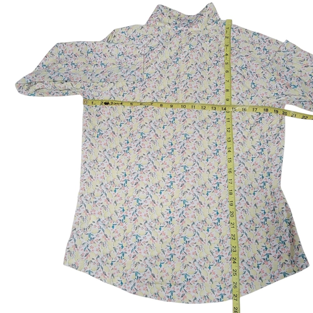 1/4 Zip Golf Suncover Shirt Womens Large Lemon Long Sleeve UPF 50 Athleisure NEW - Picture 11 of 14